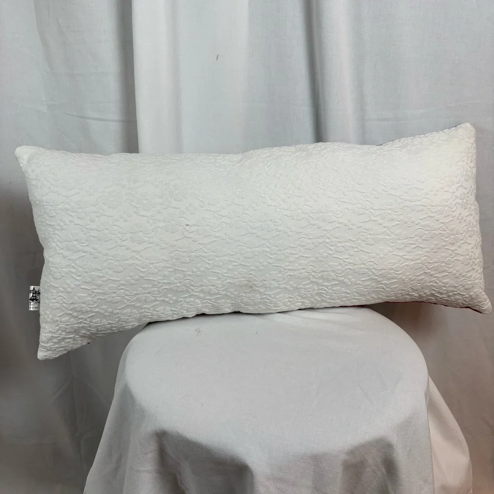 Log Cabin Quilt‎ Up Cycled into a LOVE Pillow with White and Multicolor Design